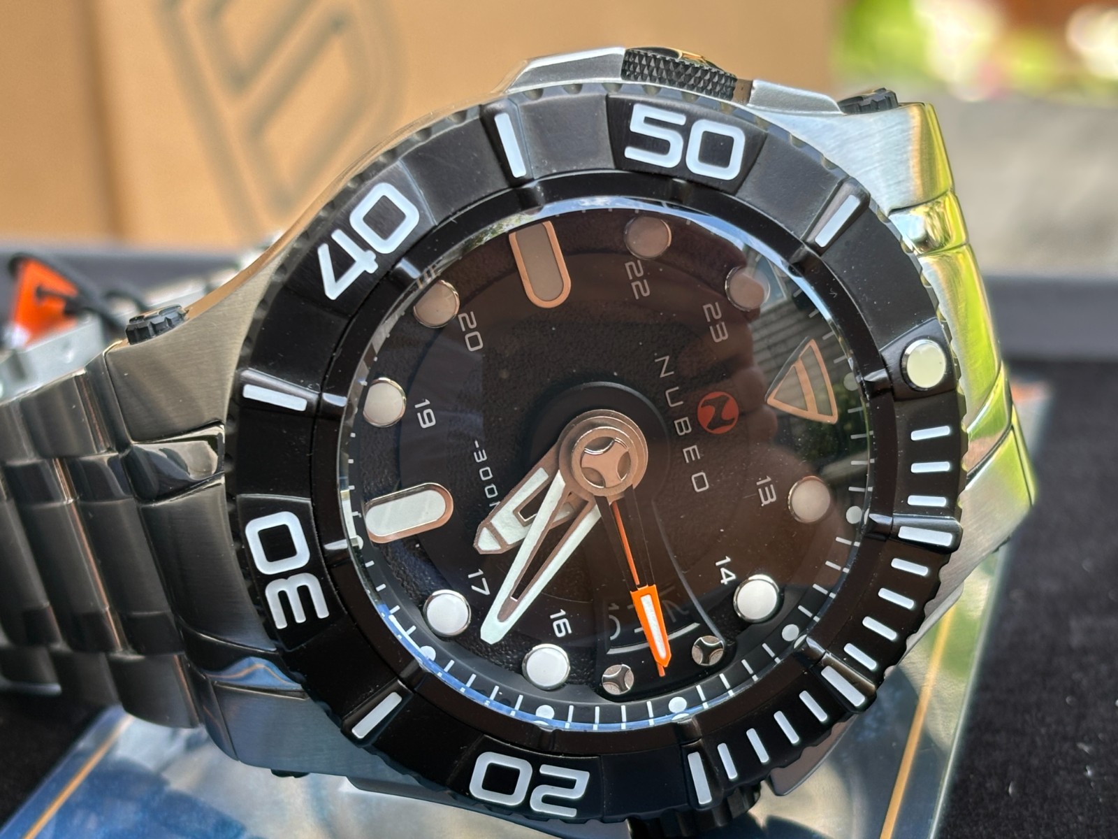Nubeo Skylab Automatic Limited Edition Watch. Indigo. NB-6083-0H