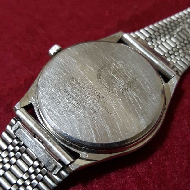 Seiko Chronos Watch Men 34mm Silver Dial Silver Daydate Round 5H23-7D40 New Batt