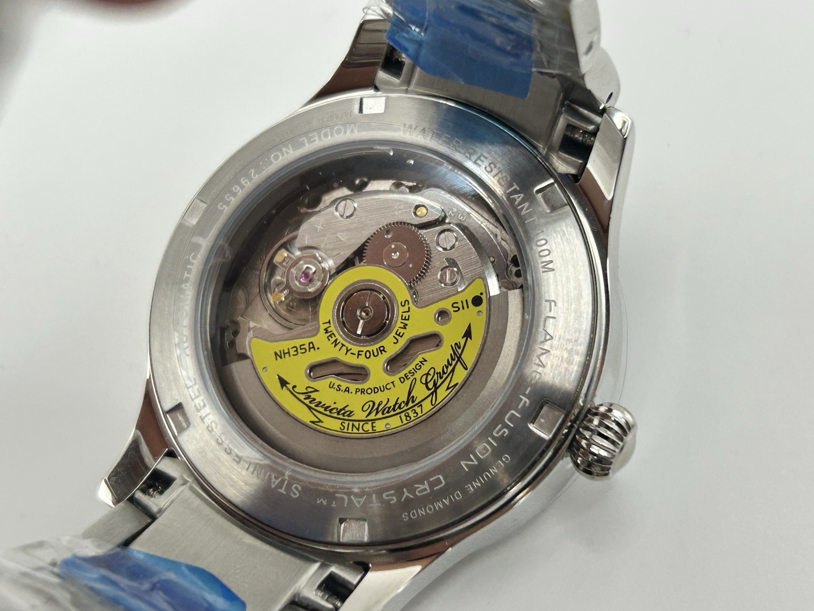 Invicta Pro Diver Automatic 29655 Women’s Rose Gold Diamond 40mm Silver Watch