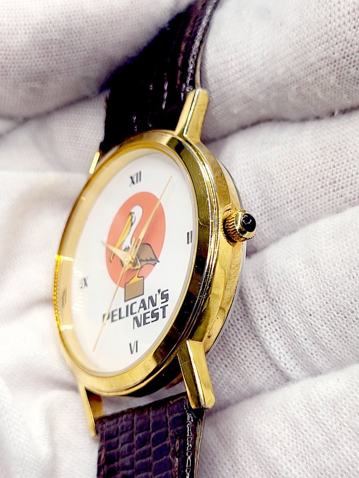 Watchit PELICAN NEST 33mm Quartz Works [N.MINT] 1991 Japan Unisex Vintage Watch