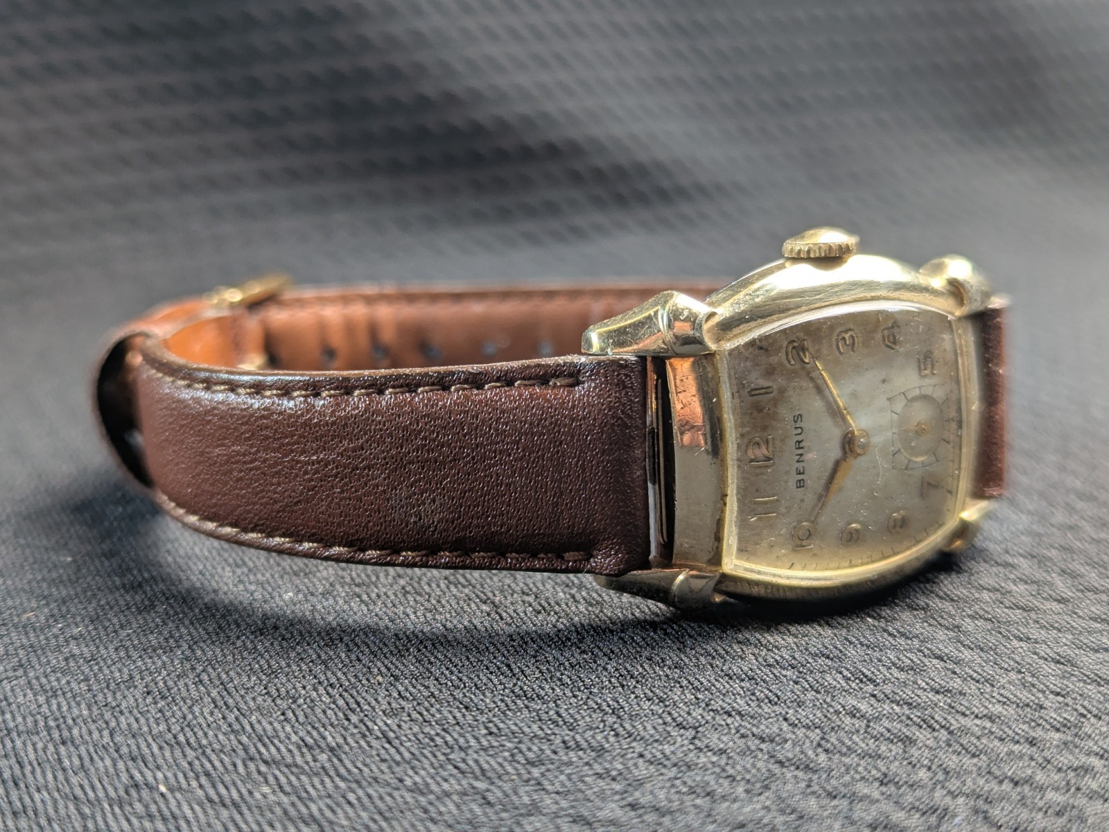 Vintage Benrus Watch 10K RGP Mechanical Manual Hand Wind Art Deco Fancy Lugs