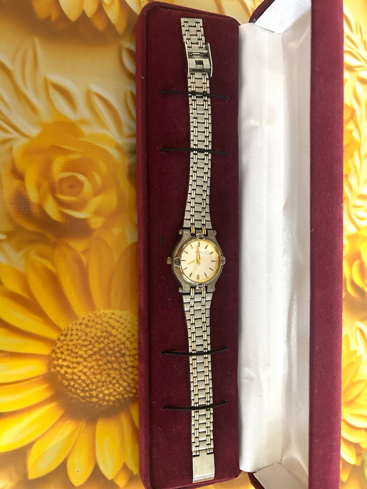Women’s Two-Tone Stainless Steel Quartz Watch White Dial w/ Box