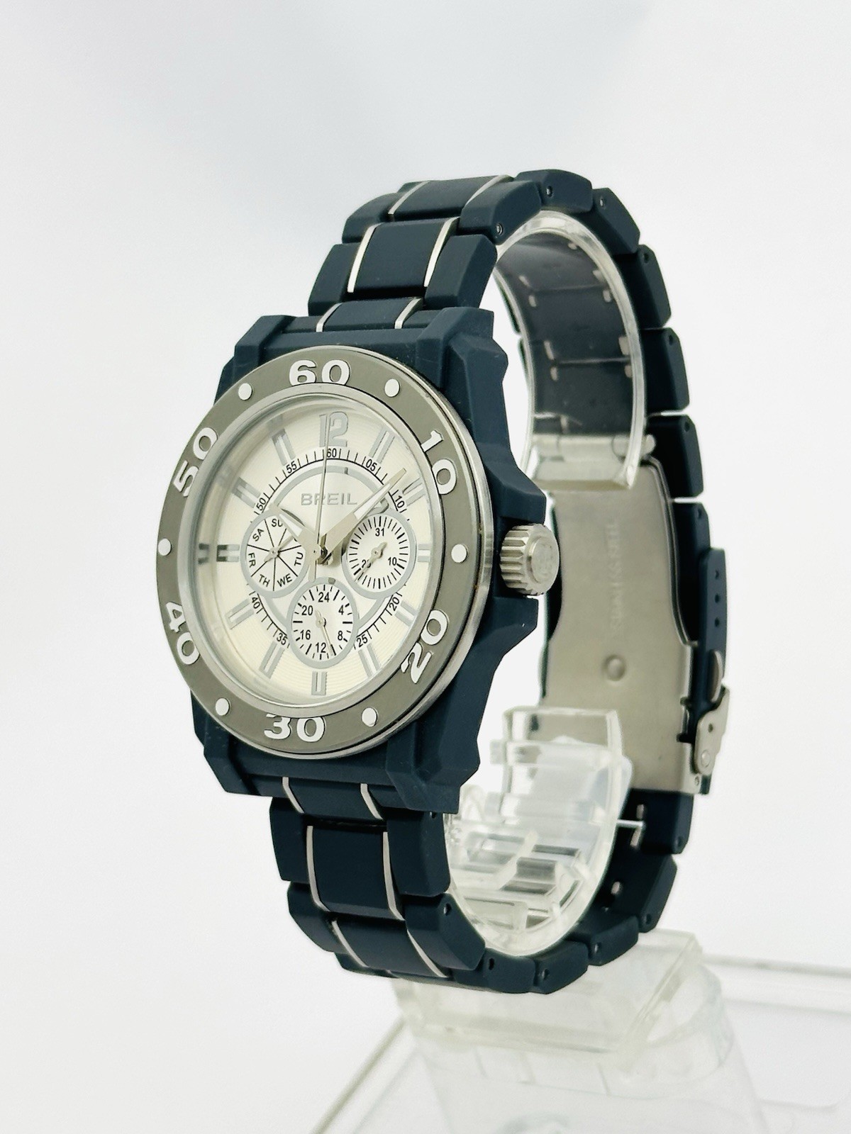 Breil TW0992 Men’s Multifunction Mantalite Polycarbonate Links Bracelet Watch