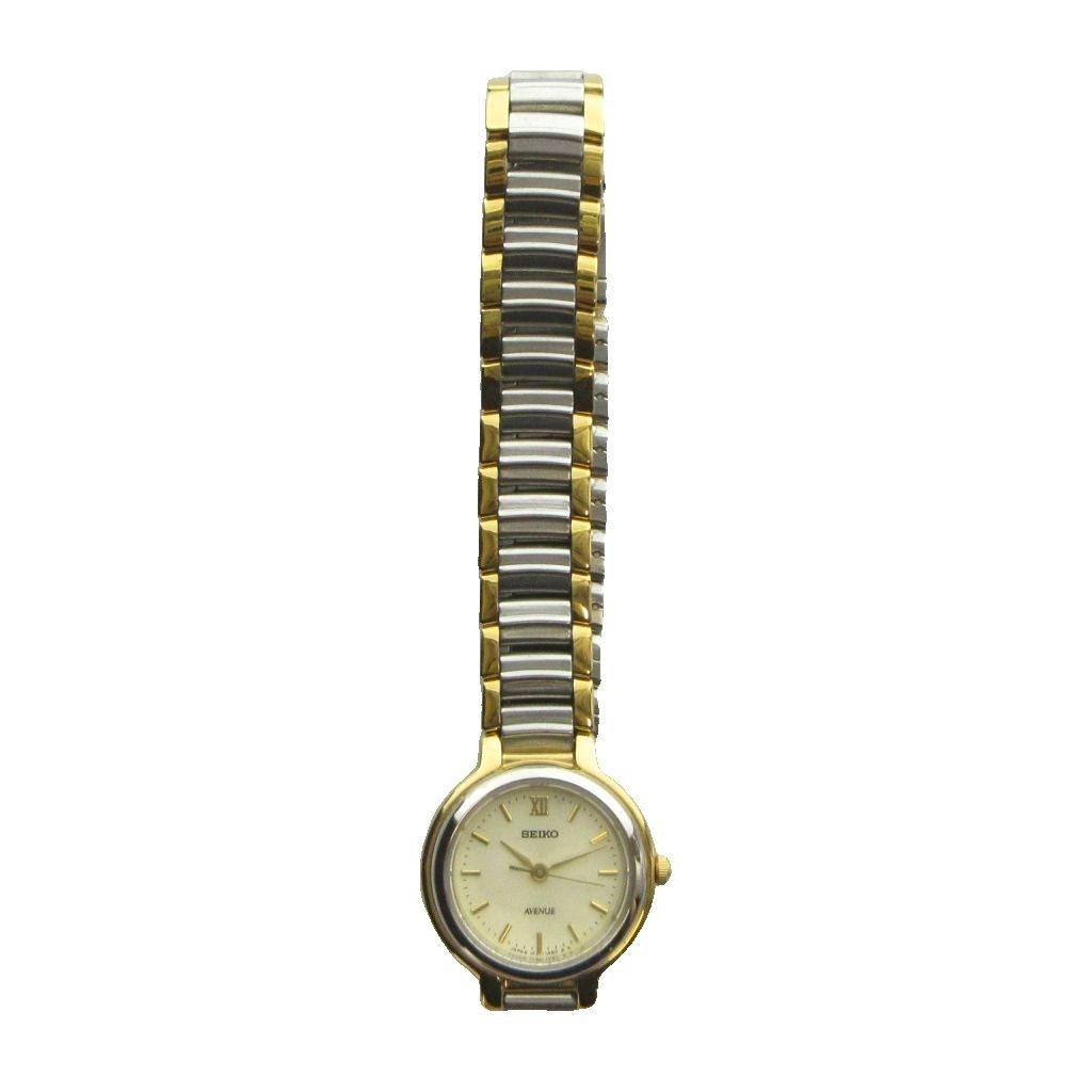 SEIKO AVENUE 1F21 0H50 Watch Quartz Roman Silver Color GY18 MQ