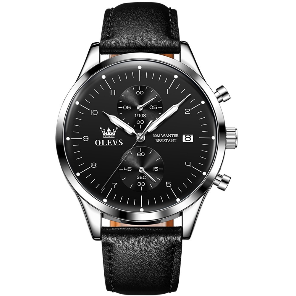 OLEVS 2880 Luminous Multifunctional Male Top Quality Calendar Quartz Watch