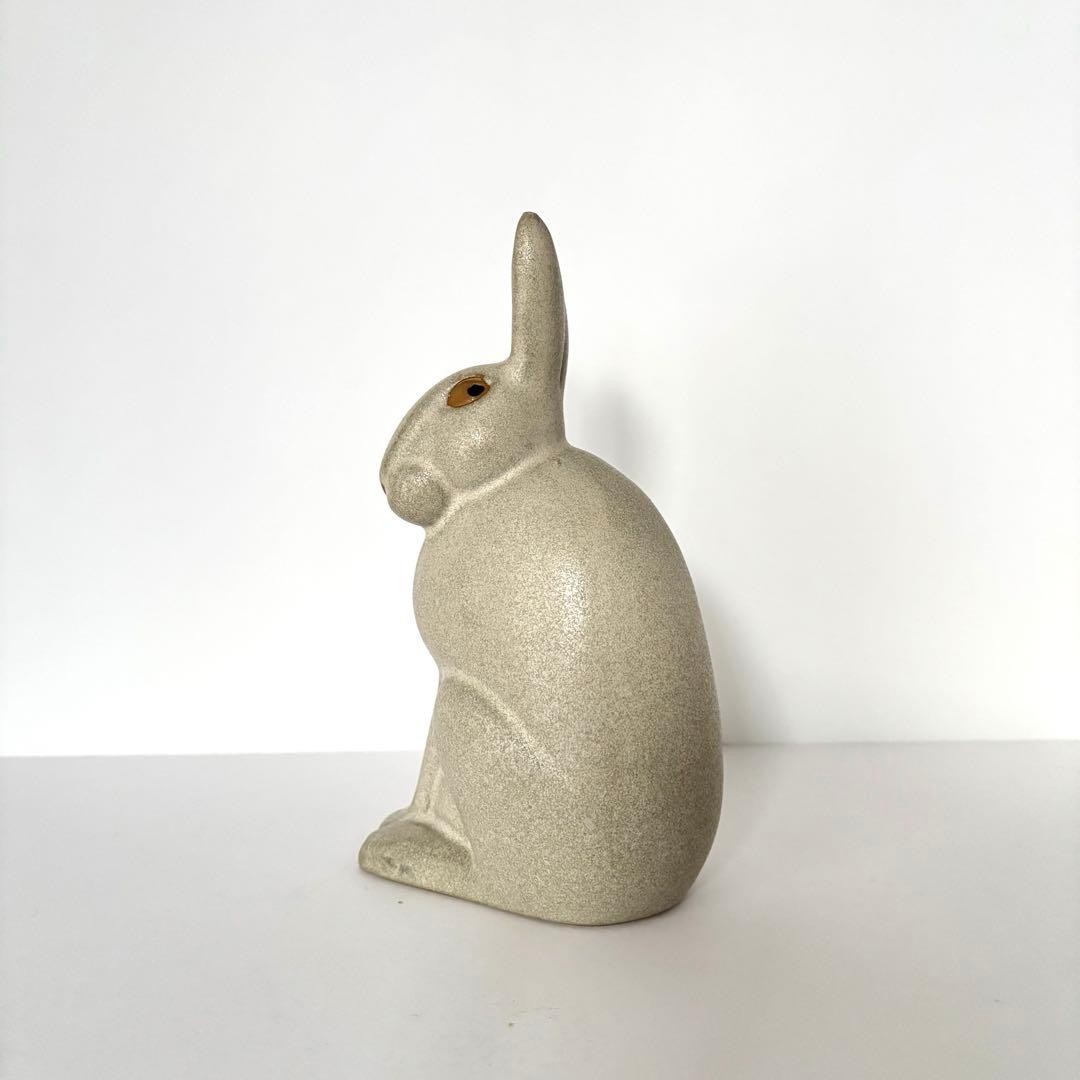 Lisa Larson Hare Figurine Jie Gantofta Sweden Ceramic Art Pottery Sculpture