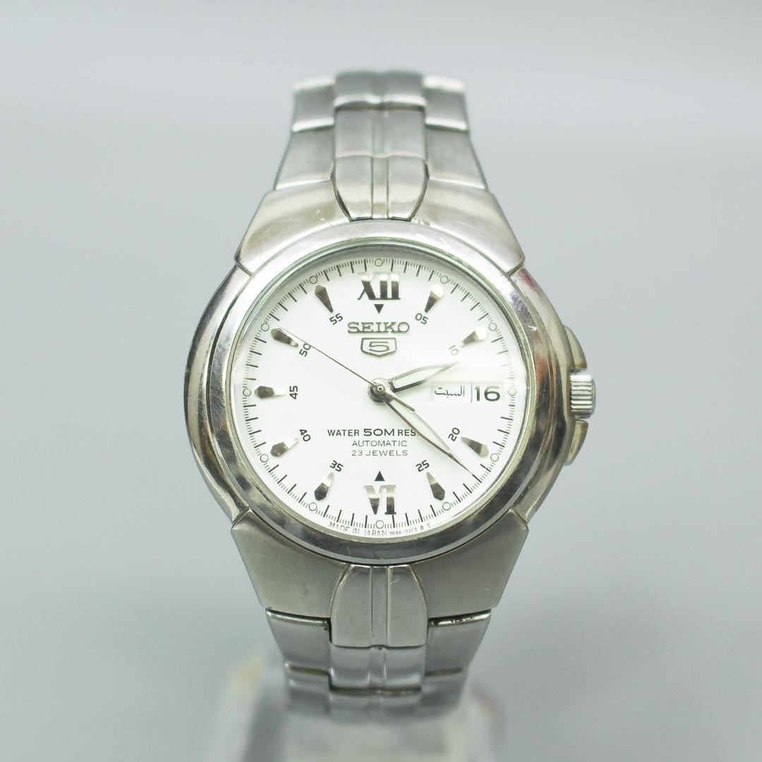 Seiko 7S36-01L2 R2 Automatic Watch 23 Jewels Men’s Self-Winding Wristwatch Used