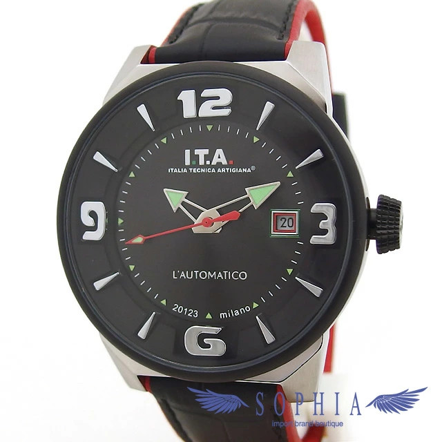[B1R] ITA Automatico Mechanical Multi Hand Leather Strap Men’s Watch [x7s]