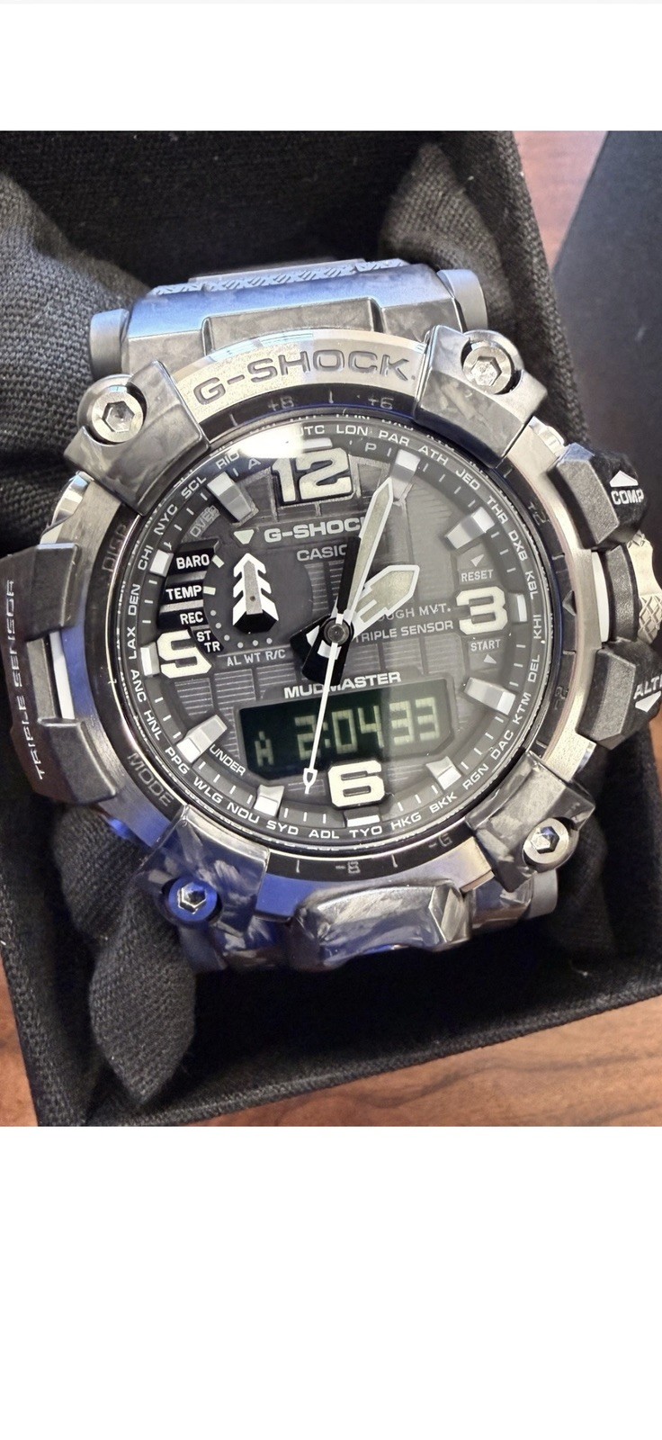 CASIO GWG-2000-1A1JF [G-SHOCK CARBON MUDMASTER Solar Triple Sensor] New L@@K