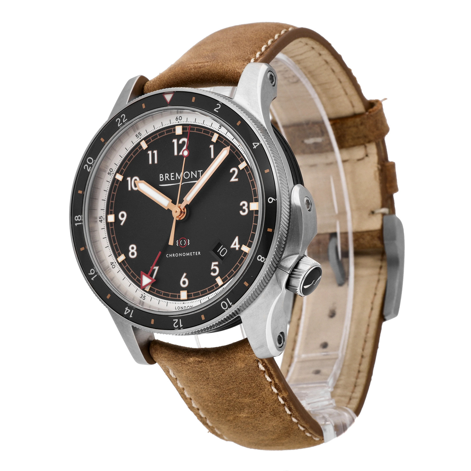 Bremont Ionbird Titanium Black Dial 43mm Auto Mens Watch IONBIRD MODEL 12020-R-S