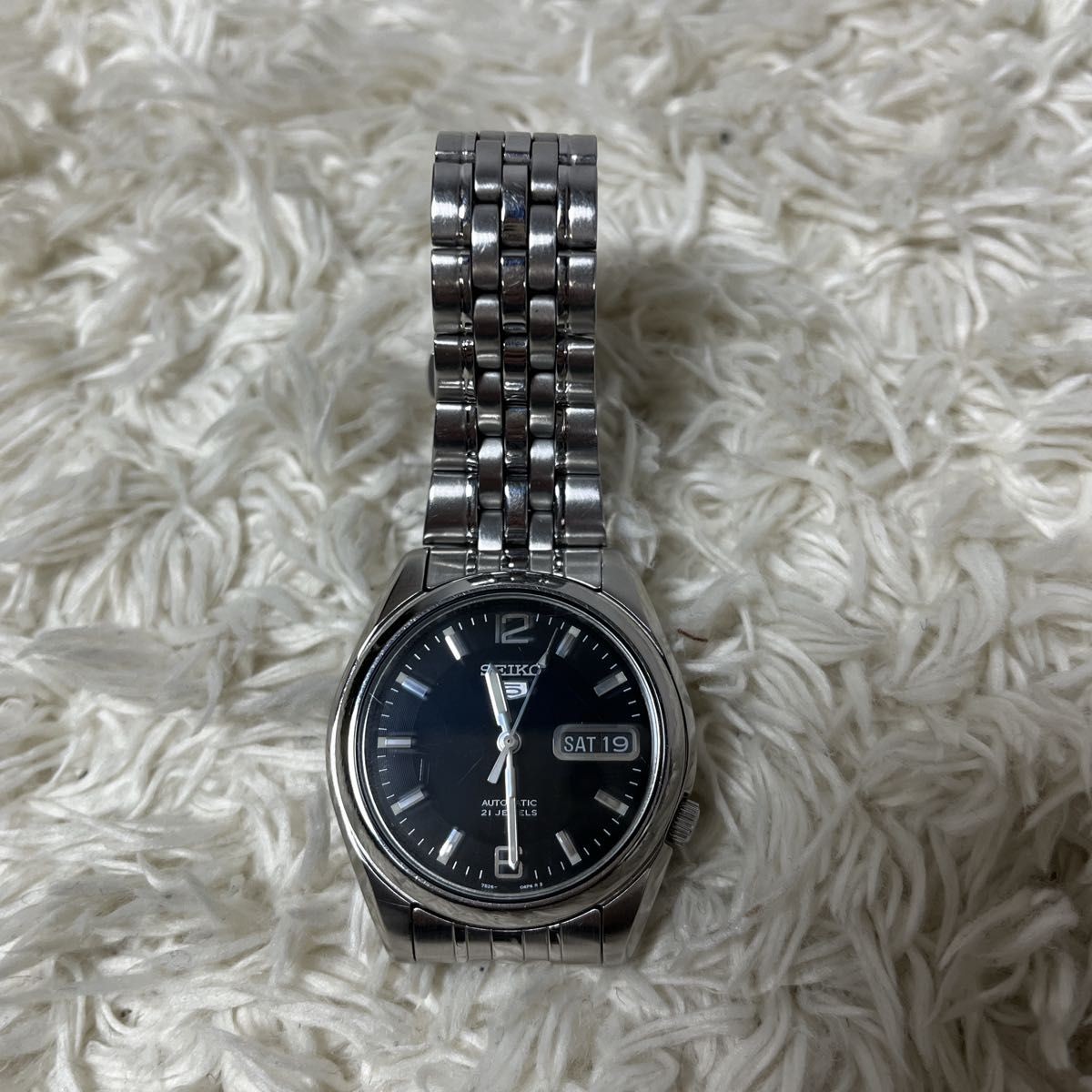 SEIKO5 Automatic Black Dial Transparent Back Seiko Watch Seiko Five