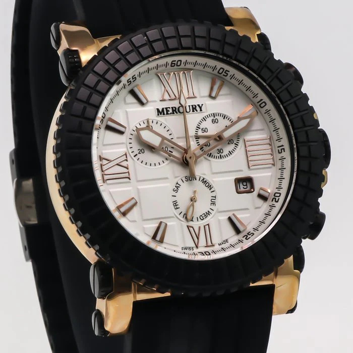 Mercury – Swiss Chronograph – ME10210-RBX-1 Swiss Chronograph Quartz 44mm.