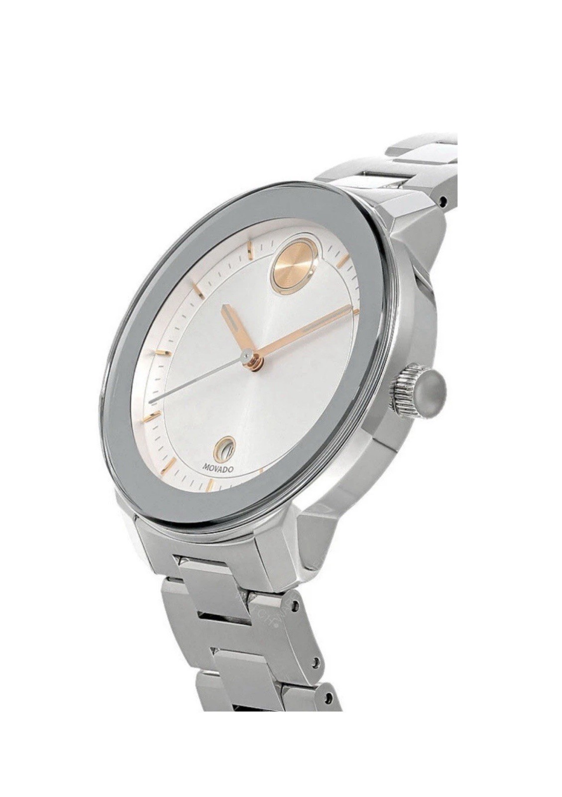 Brand New Movado Bold Women’s Verso Stainless Steel Bracelet Watch 3600747