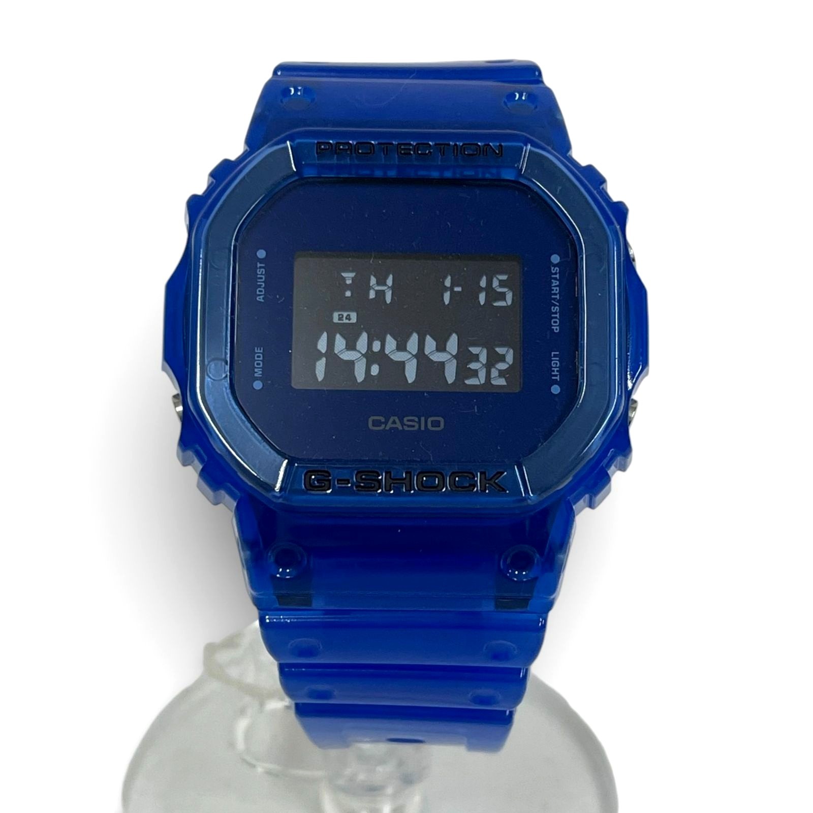 Casio G-Shock DW-5600SB-2JF Watch Blue Color Skeleton Series Resin 20 Bar Water