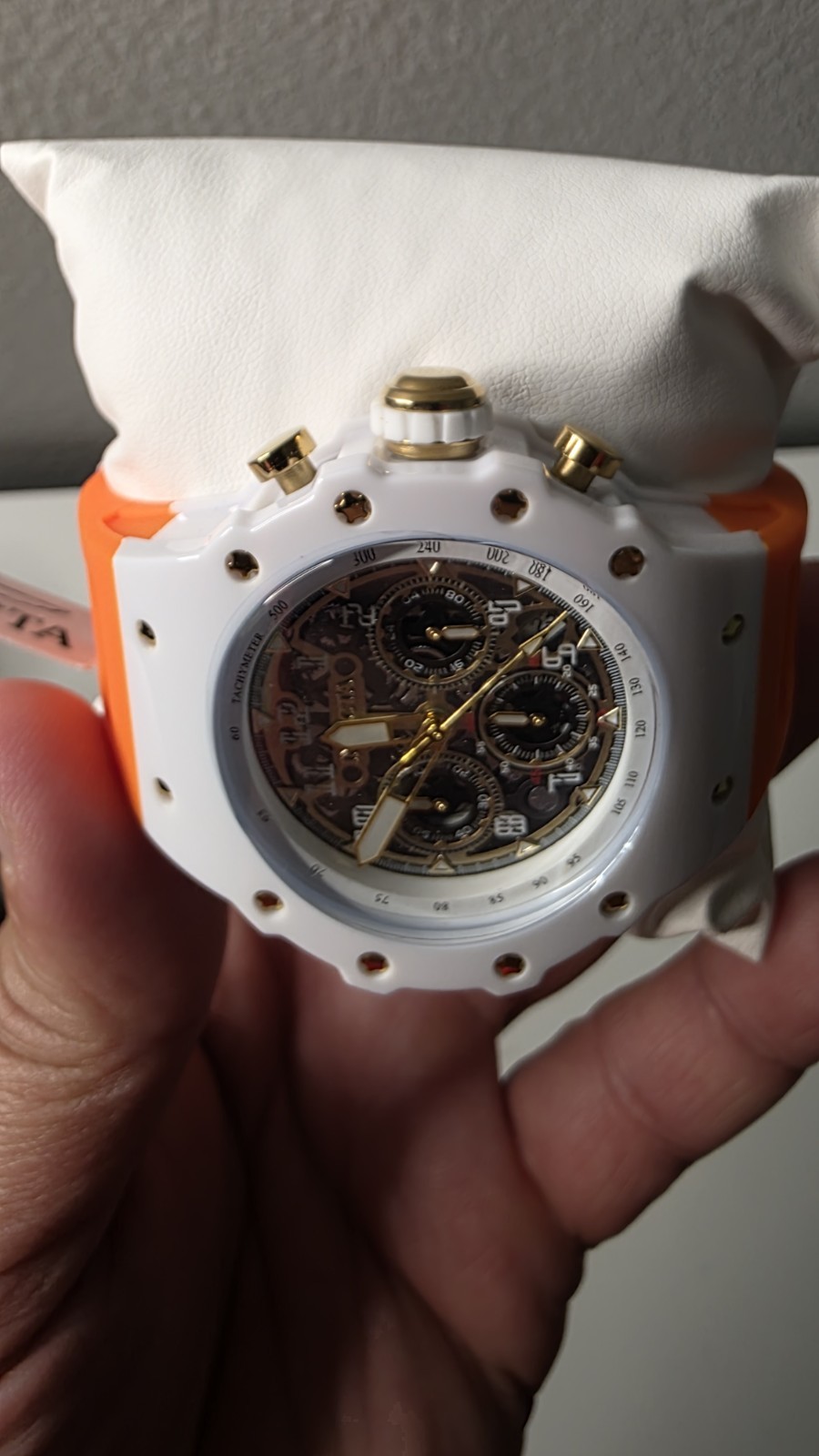 Invicta Racing Vaulthan Men’s Watch – 44mm, Orange (69651)