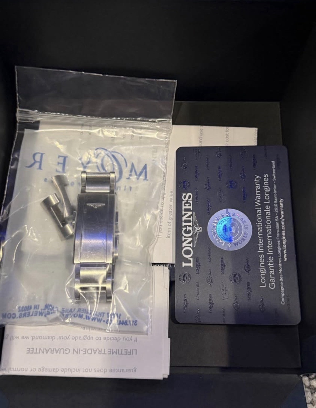 Longines HydroConquest GMT 41mm Blue Dial Auto 300m Blue Rubber Strap Box