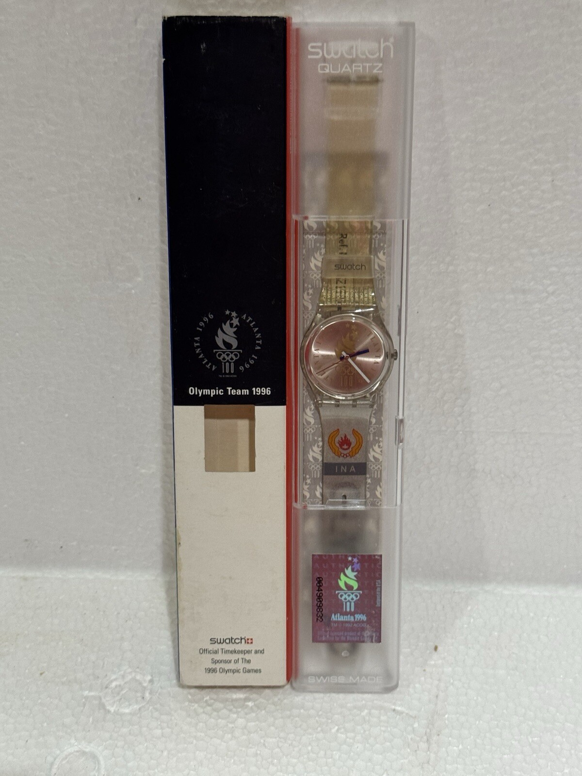 Swatch Watch Indonesia New Olympic Team 1996 NOS Special Edition