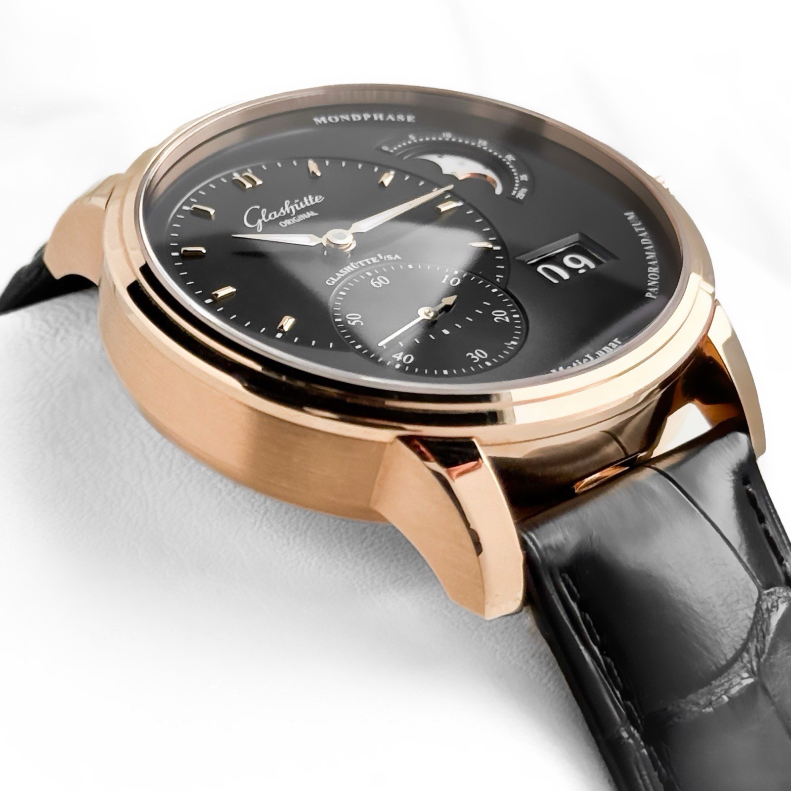 Glashutte Original 2026 PanoMaticLunar Rose Gold Black Dial 1-90-02-49-35-30