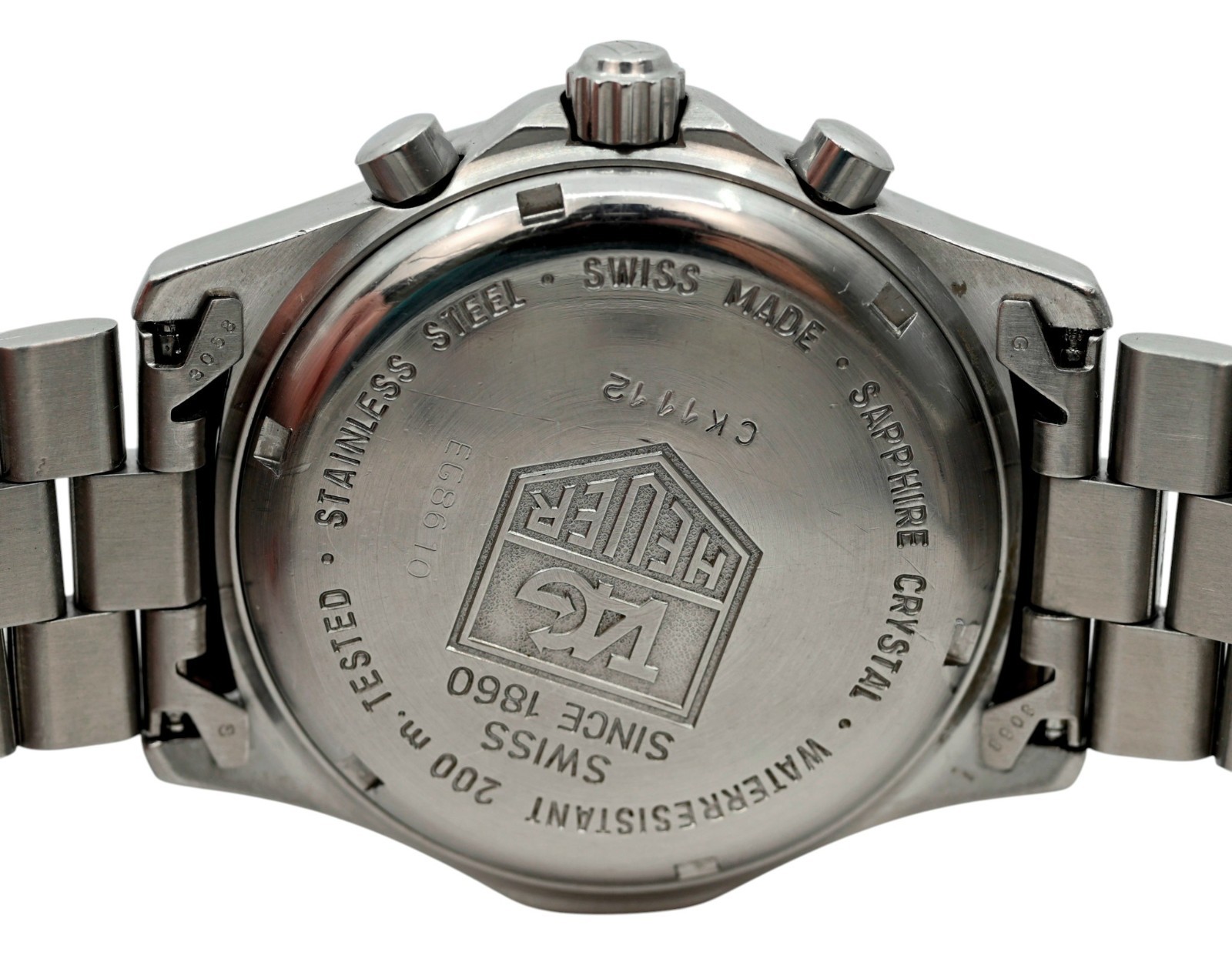 Tag Heuer 38mm Men’s 2000 Series Blue Dial Quartz Chronograph Watch Ref: CK1112!