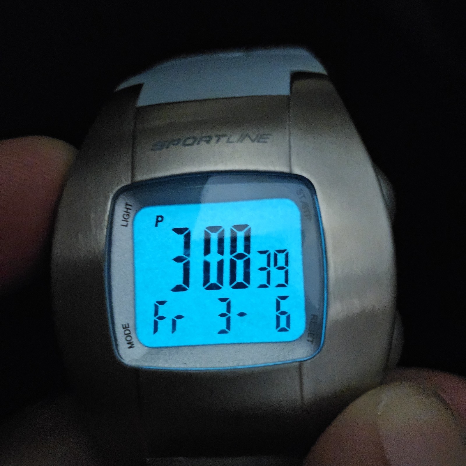 Sportline Heart Rate Women’s Watch 35MM Gray Plastic Bands New Battery