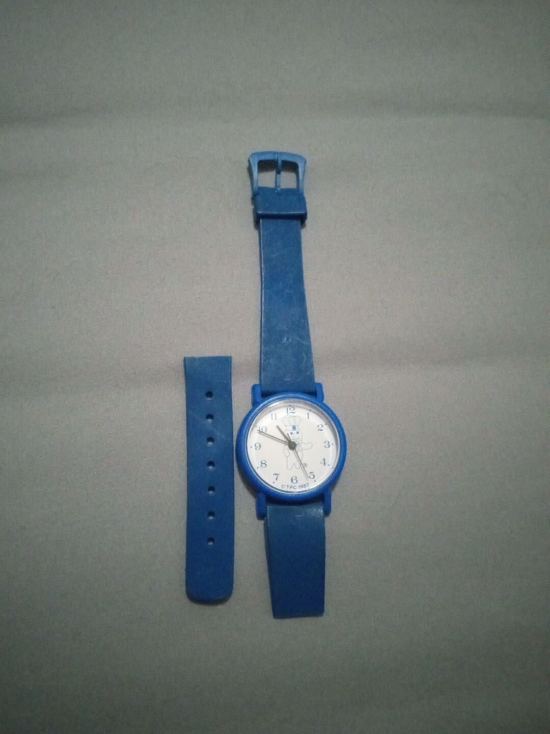 Vintage Pillsbury Doughboy Wrist Watch Need Battery Very Unique Rare Japan Made