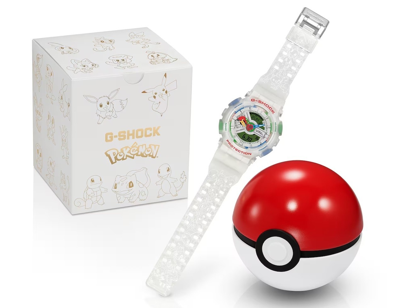 PRESALE – CASIO G-SHOCK x Pokémon GA110PKM-7A Watch USA SHIPS NEW, 7/15