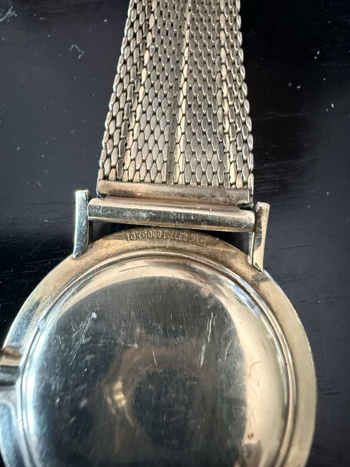 Vintage Longines Manual Wind 10K Gold Filled Gold Mesh Band Watch – men watch