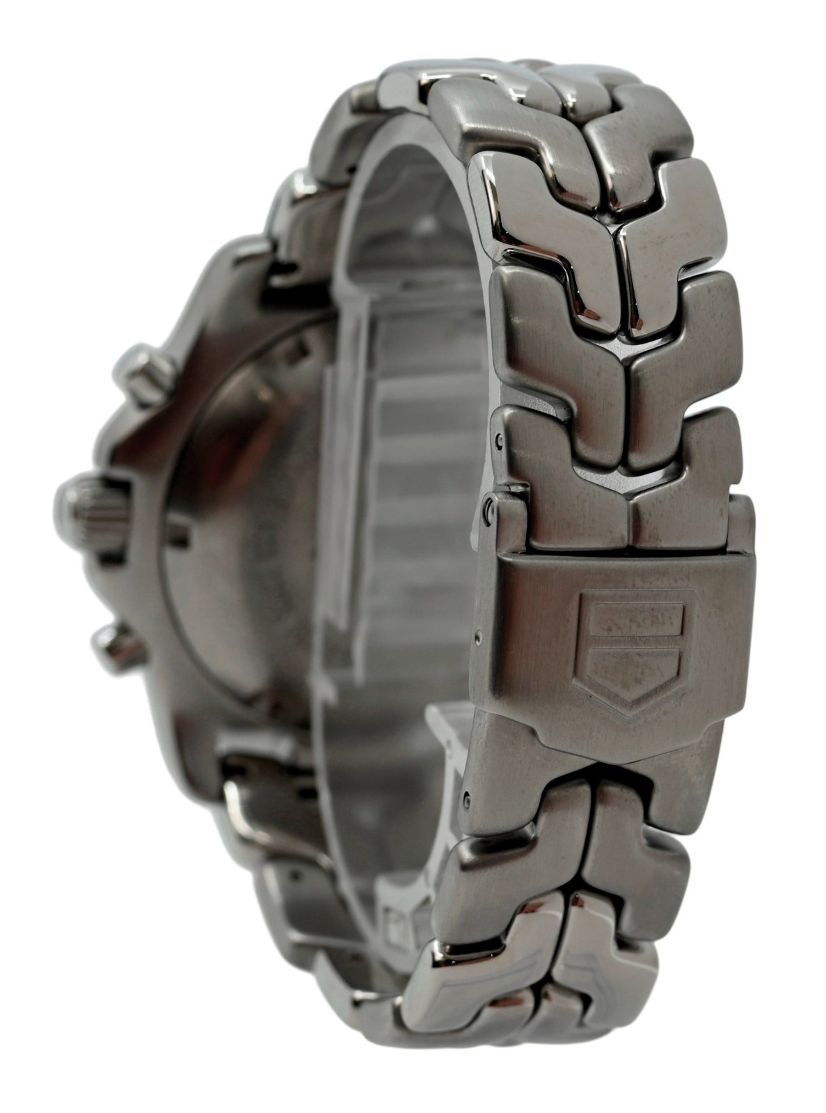 Tag Heuer 42mm Men’s Link Automatic Chronograph White Dial Watch! Ref: CT2112!