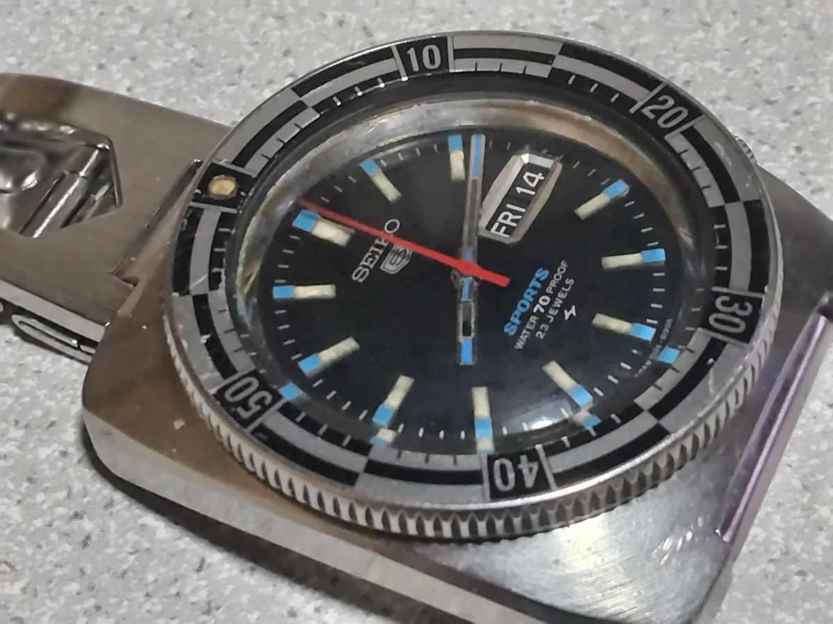 Seiko 5126-8130 5 Sports Original Automatic Vintage Watch Working Japan