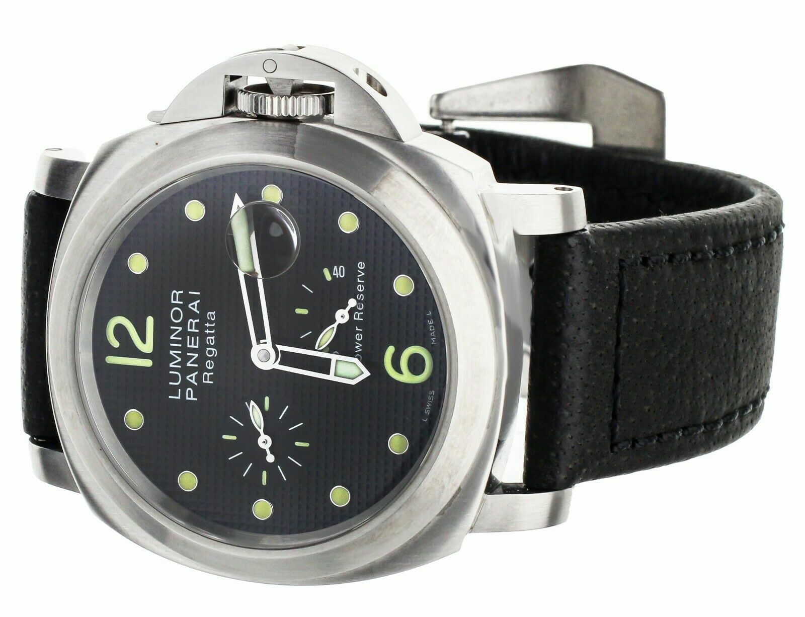 PANERAI LUMINOR REGATTA CLASSIC YACHT CHALLENGE HOBNAIL BLACK DIAL 44MM PAM222