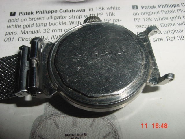Vintage MOVADO Acvatic Stainless Steel Pilots watch C1940’s