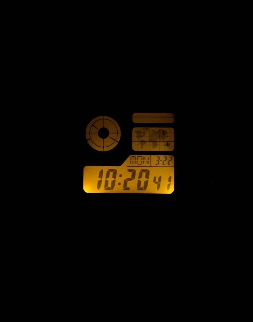 Casio Digital World Map World Time Alarm Illuminator AE-1200WH-1BVDF Mens Watch