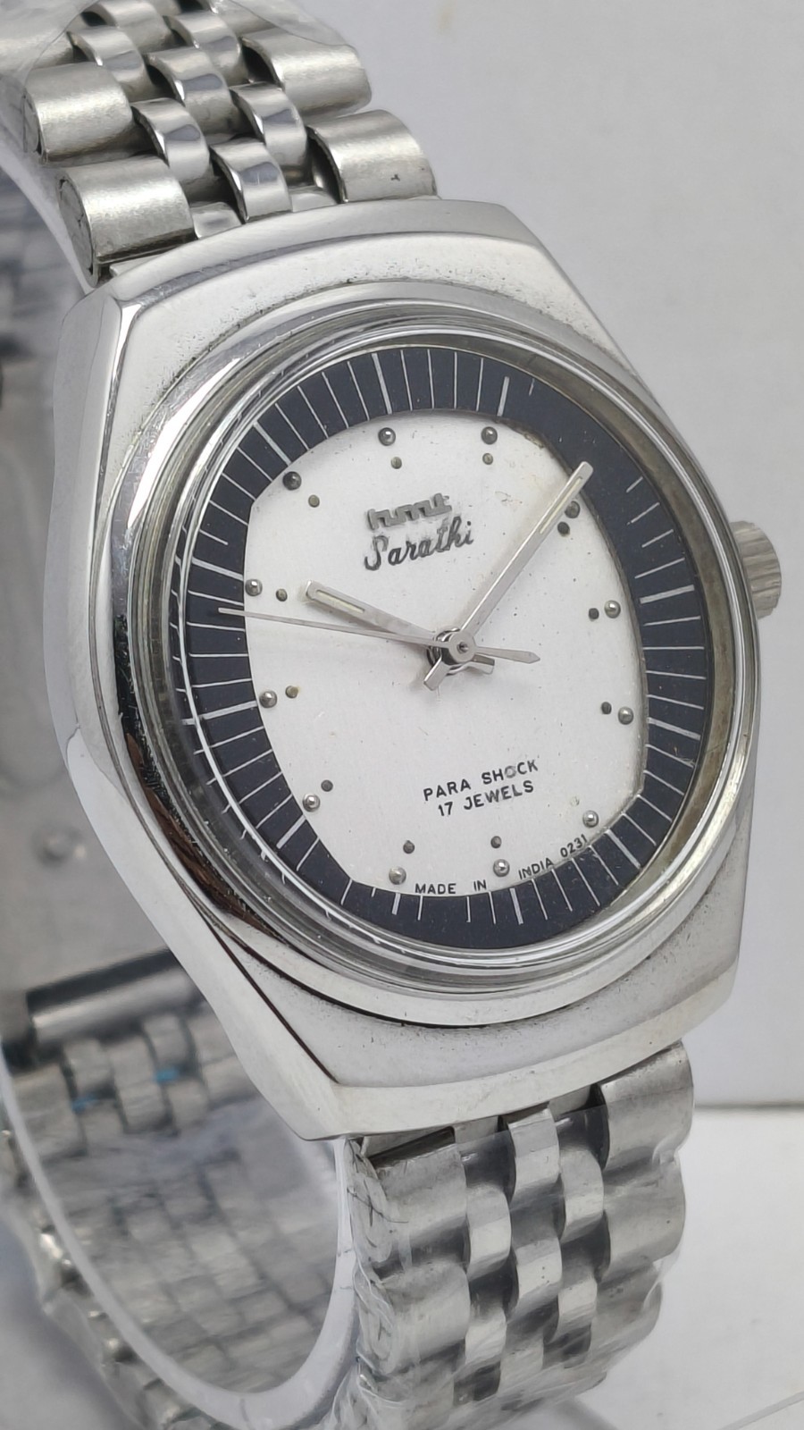 HMT Sarathi 17J Hand Winding Wrist Watch For Men’s In Working Condition