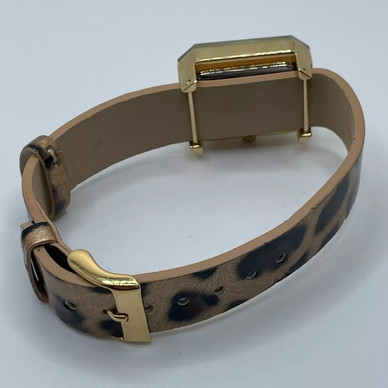 Kathy Van Zeeland Watch Womens 24mm Case One Piece Leopard Look Strap Quartz