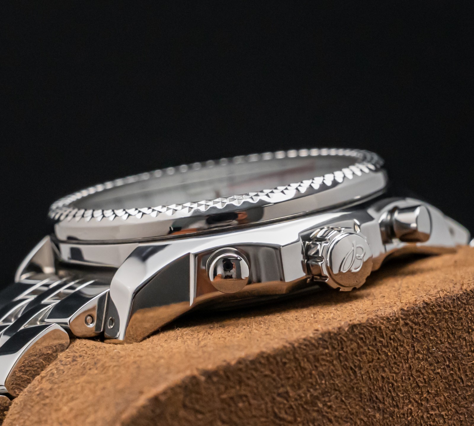 Breitling Bentley Barnato 42mm Silver Dial Box Papers SERVICED eBay Live A41390