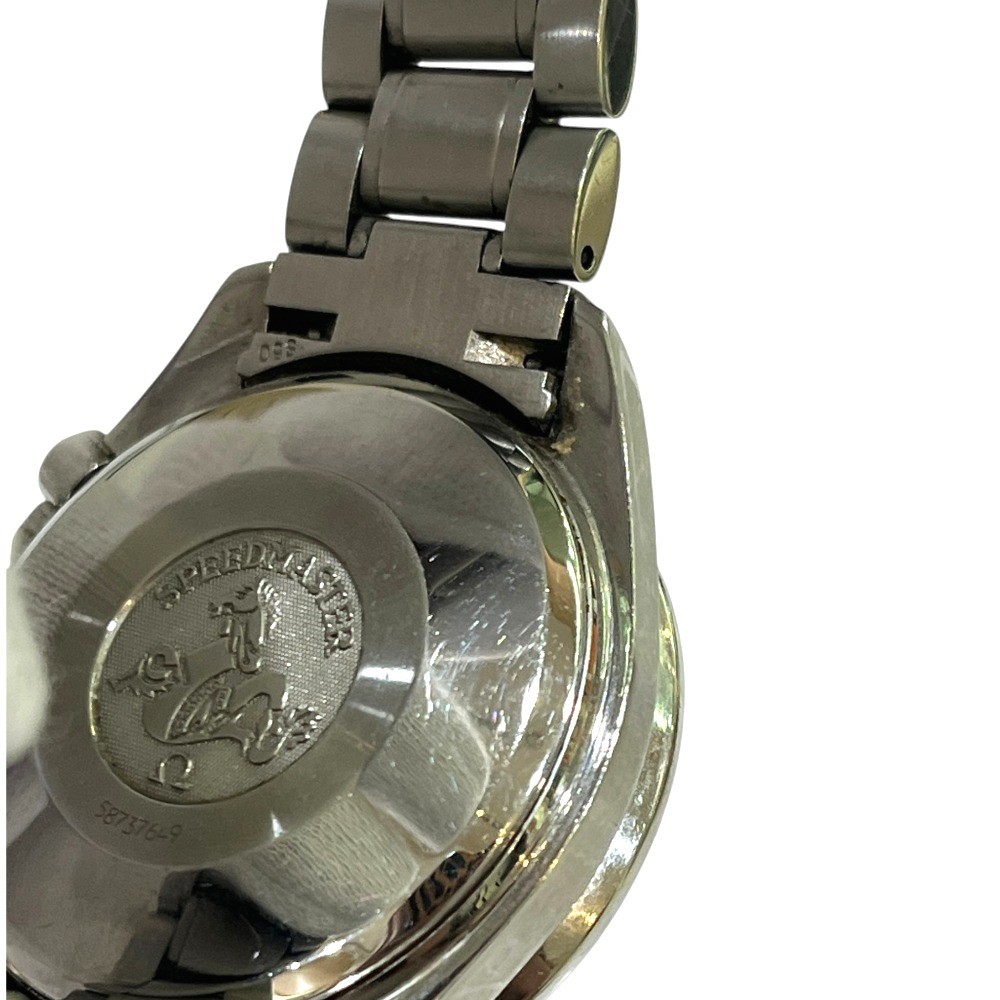 OMEGA 3513.50 Speedmaster Date Chronograph Automatic Watch Wristwatch SS Silver