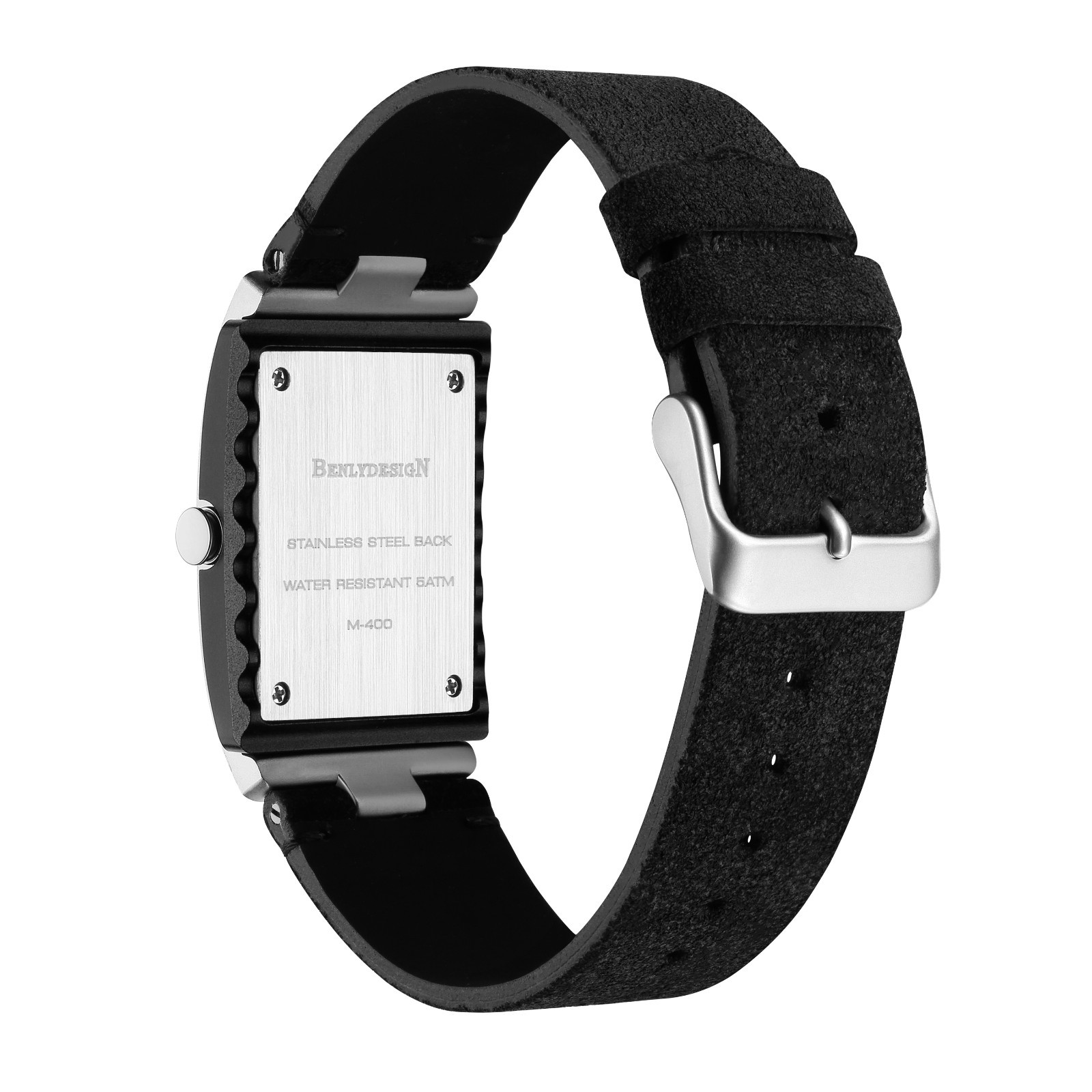 benlydesign M400, Suede Leather Strap, Premium and luxurious, Quartz watch