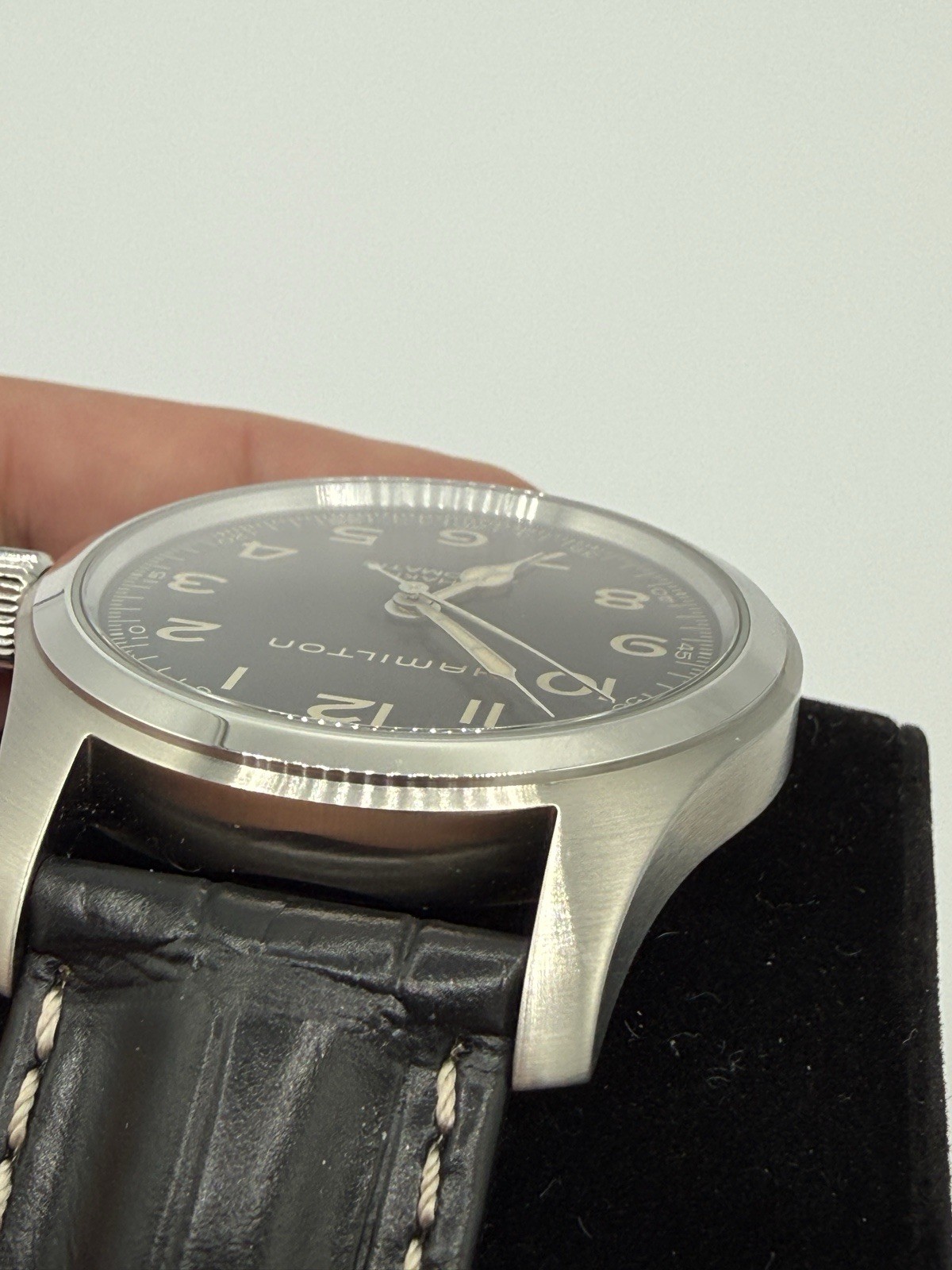 Hamilton Khaki Field Murph 42mm Black Dial Auto Watch Bundle, Box/Papers