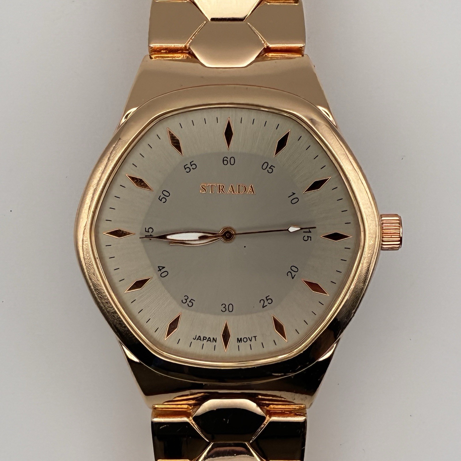 STRADA Men’s Watch Quartz Bronze Copper Water Resistant Stainless Steel