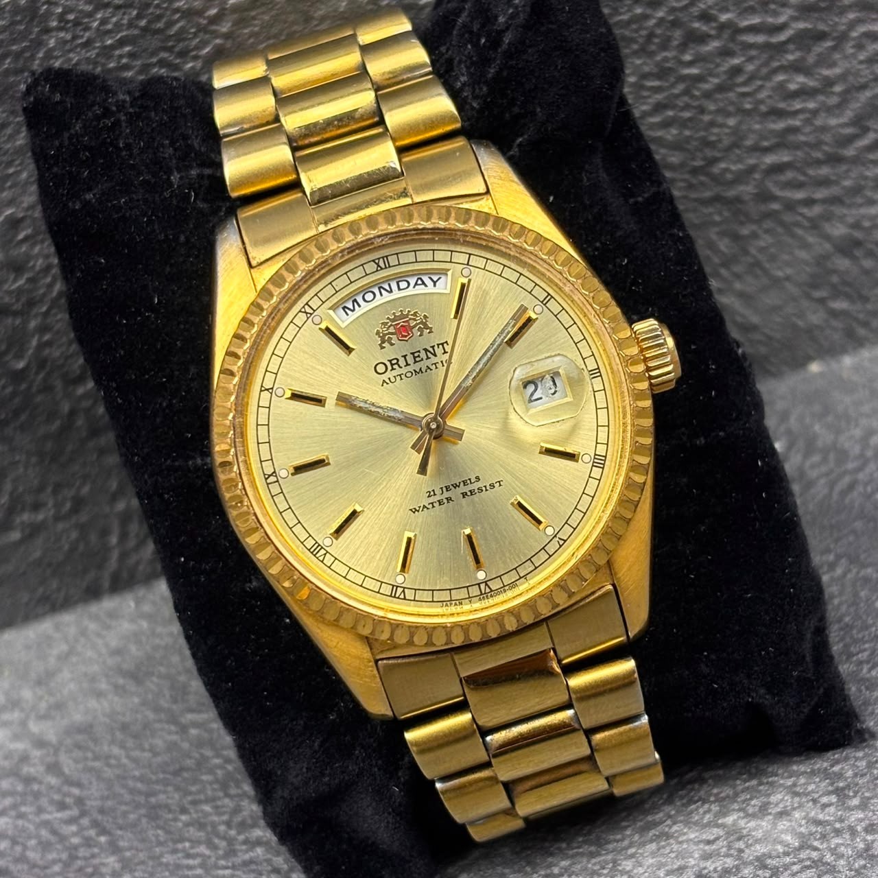 Special Listing for jrr_2261 Rare ORIENT President Automatic 46E901-91 Gold