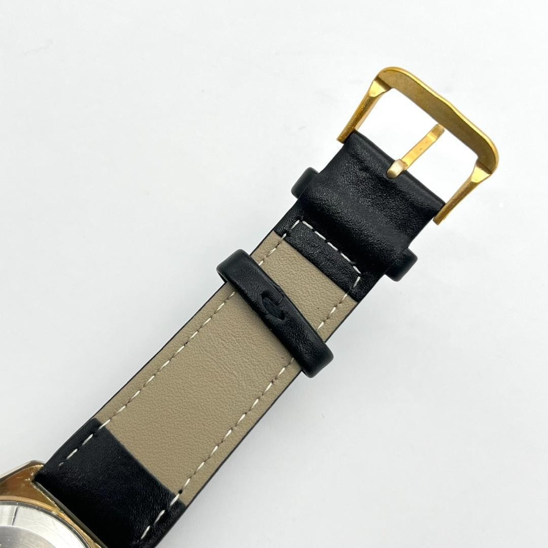 [Slightly flawed] Seiko automatic watch, 23 jewels, day-date, new strap, men'