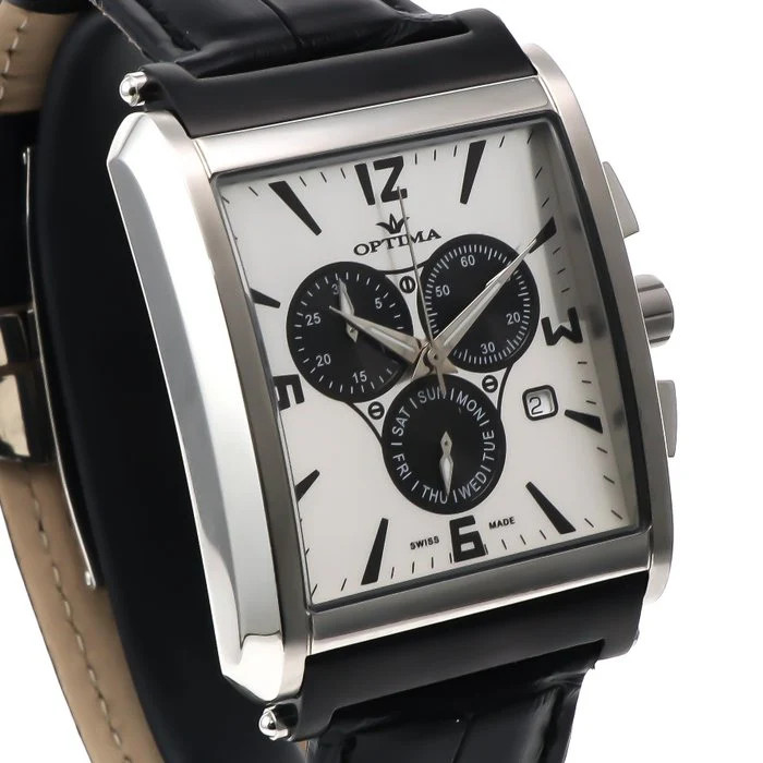 Optima – Swiss Made Chronograph – OSC218-SBL-1 Quartz Chronograph 38 x 48mm