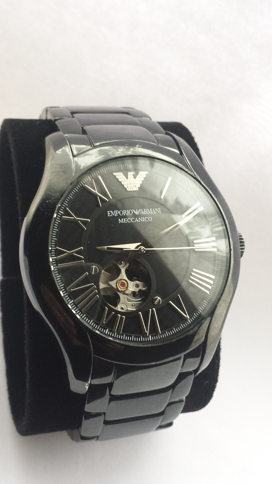 MENS EMPORIO ARMANI AR60014 Ceramic Meccanico Automatic Watch Boxed