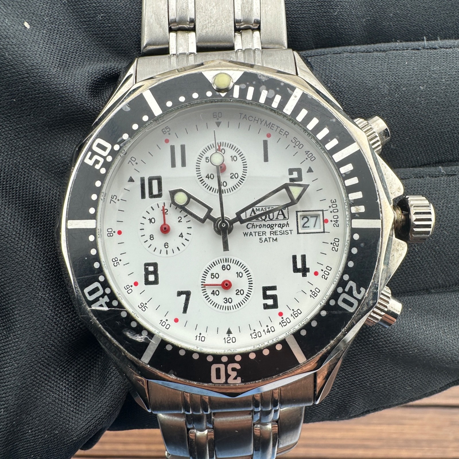 Men’s Master Water Chronograph 40Mm Quartz NOS Never Worn