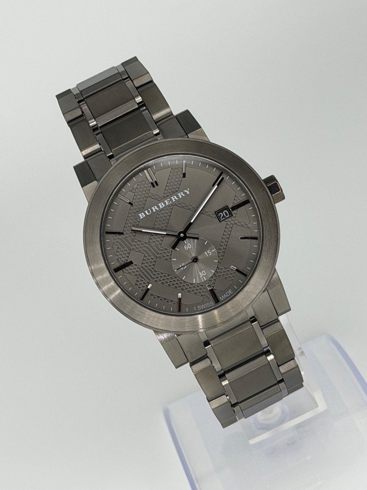 BURBERRY The City BU9902 Stainless Steel Gunmetal Dial 42 mm Wristwatch