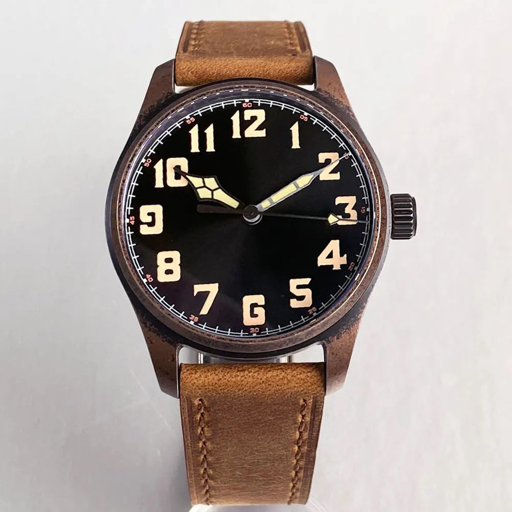 Tandorio 20ATM Pilot Retro Diver Automatic Men Watch For Japan NH35/Miyota 8215
