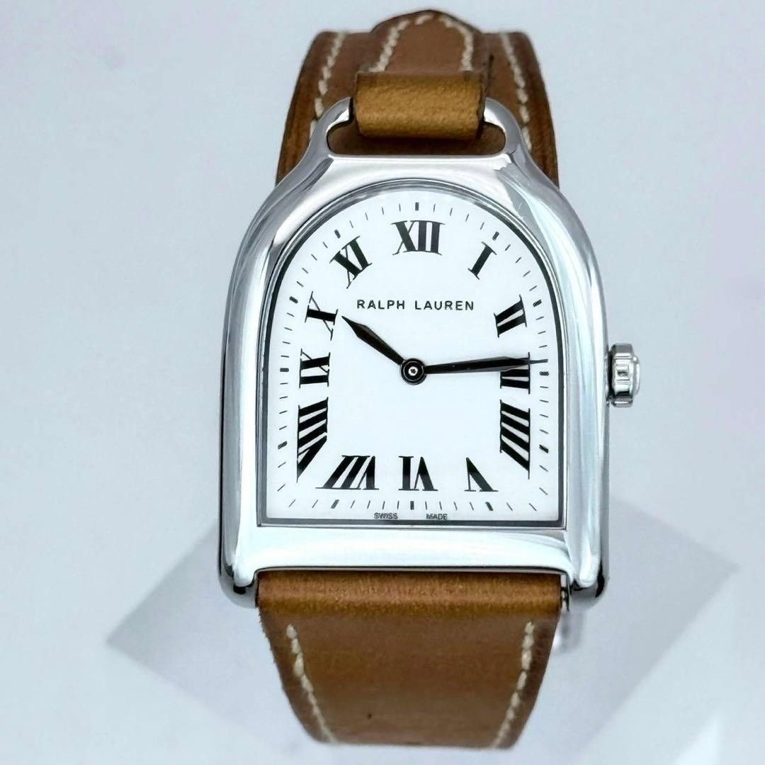 Ralph Lauren Stirrup Petit Quartz 21mm White Dial Extra Strap Box Papers