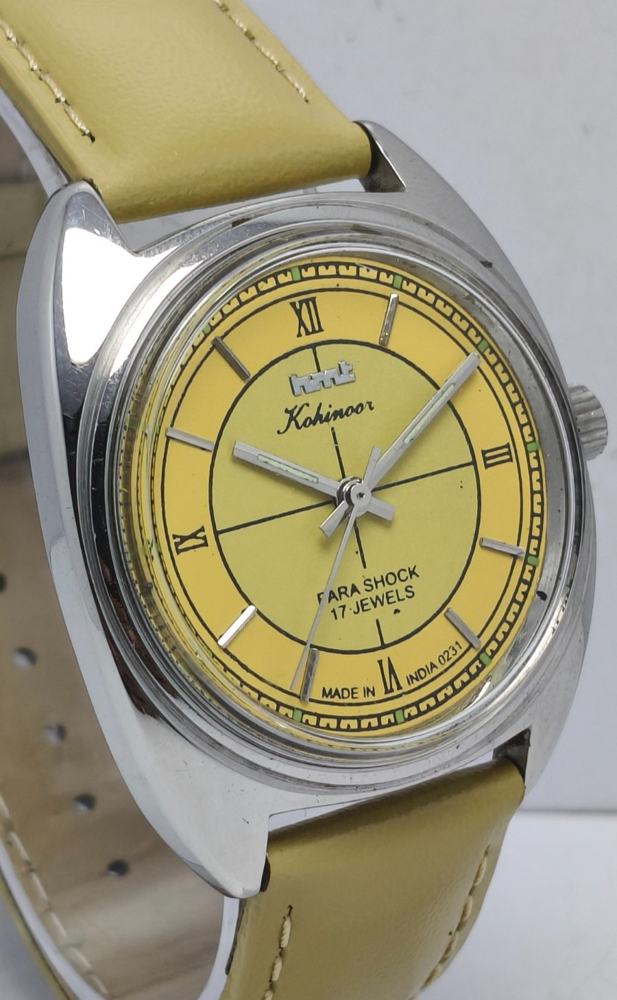 HMT Kohinoor 17 Jewels Hand Winding Wrist Watch For Men’s In Working Condition