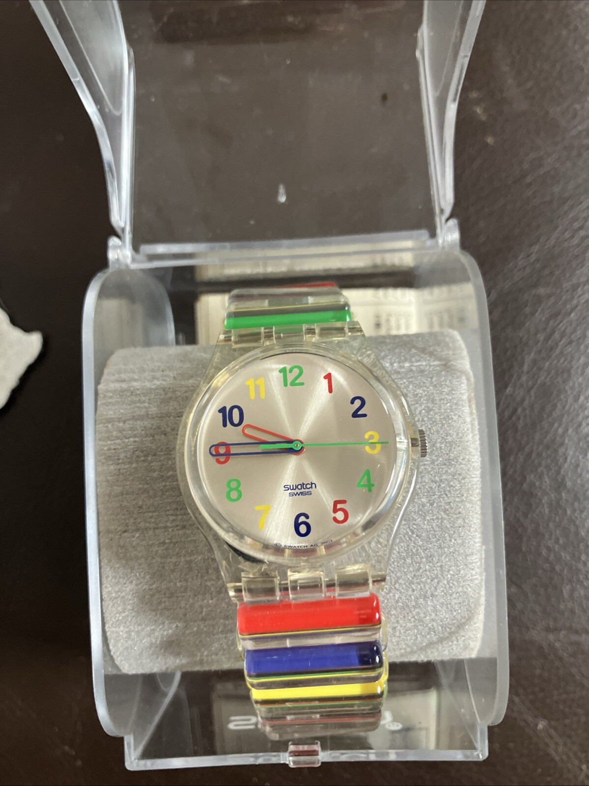 Swatch Candy Gloss Watch Multi Colour Rainbow Pride