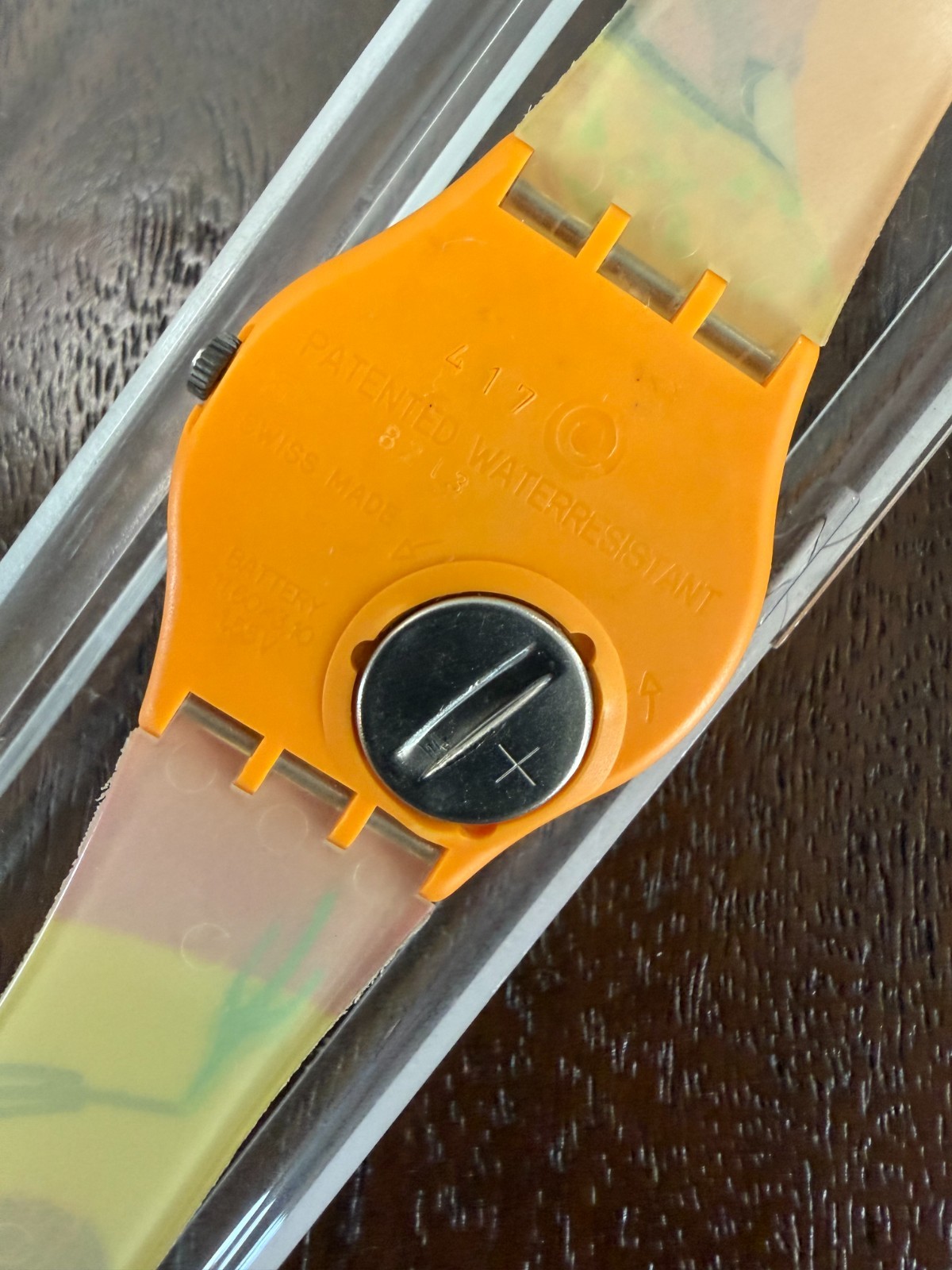 1993 Swatch Tequila GO102 Gent Sunset Cactus Pop Art NOS Original Box Running
